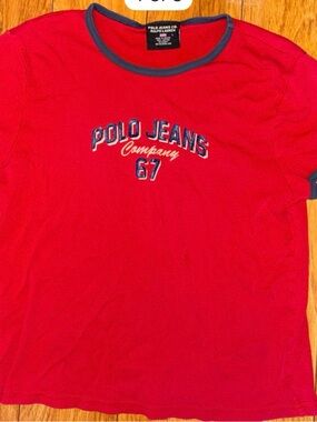 Vintage Red Ralph Lauren baby tee